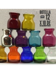 Botella Florero Lechera Aguamarina